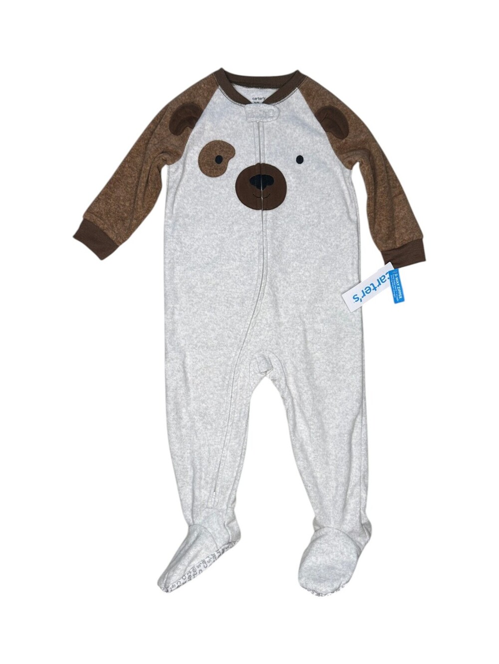 carter's 18M Unisex Baby Footed Pajamas with Dog Face Design